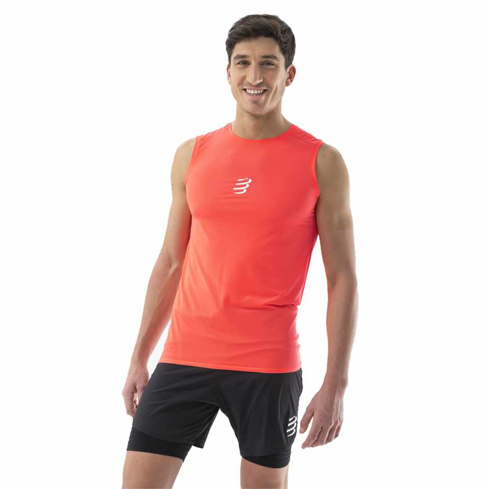 Trakks COMPRESSPORT Trail Racing Tank Heren Herenkleding T-Shirts en tops