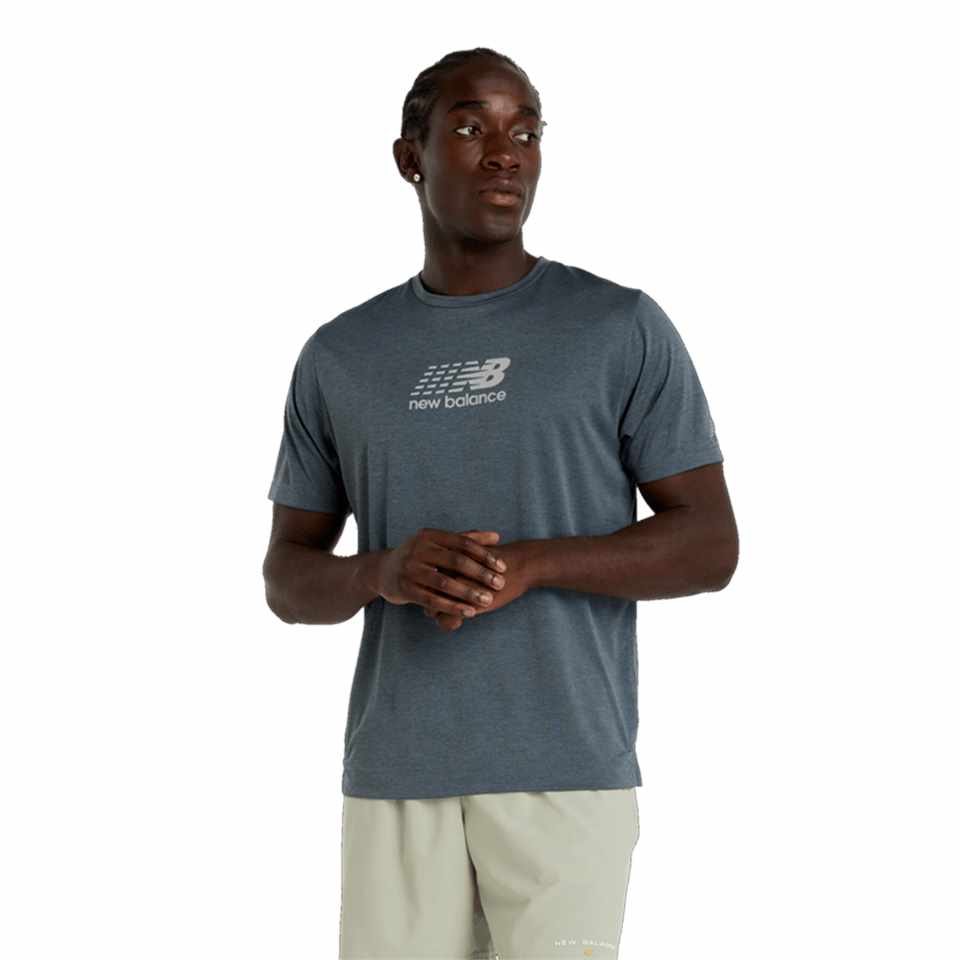 Trakks NEW BALANCE Ath Run GR Tee Men Men s Clothing T-Shirts and tops