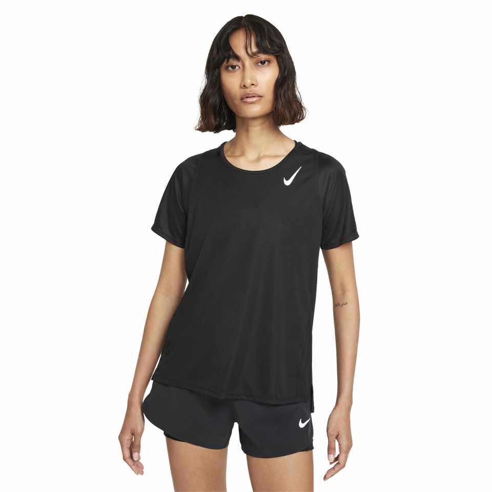 Trakks NIKE WMNS Dri-FIT Race SS Femme Vêtements Femme T-Shirt et débardeurs