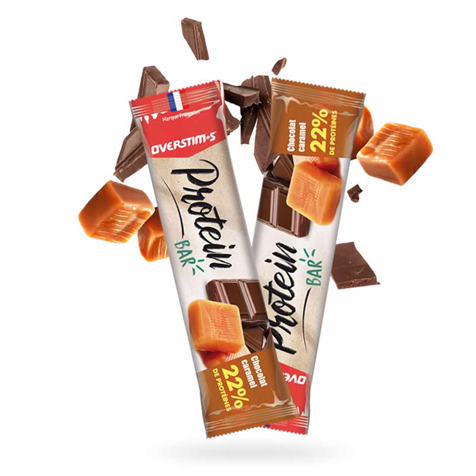 Trakks OVERSTIMS BARRE PROTEINEE Chocolat Caramel Nutrition & Care Nutrition After physical exercise