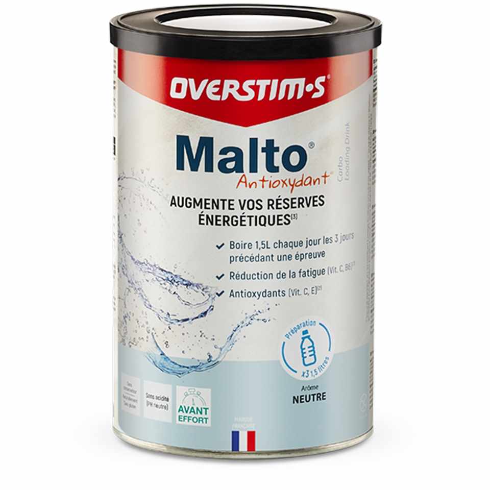 Trakks OVERSTIMS MALTO ANTIOXYDANT Neutre (450 g) Nutrition & Care Nutrition Before physical exercise