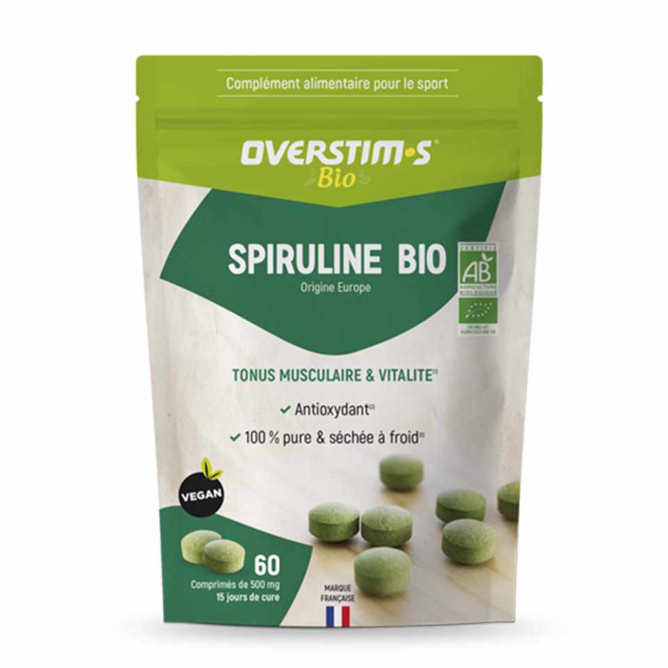 Trakks OVERSTIMS Spiruline BIO (60 comprimés) Nutrition & Care Nutrition Food supplements