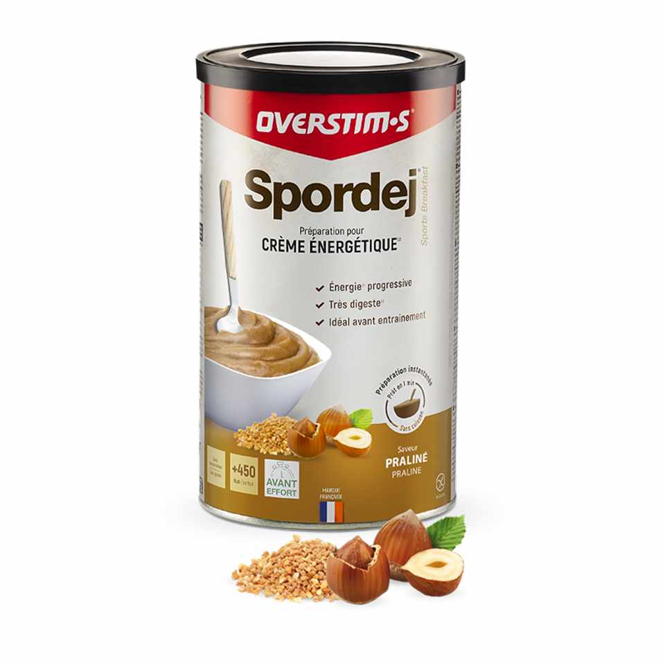 Trakks OVERSTIMS SPORDEJ Praliné (600 g) Voeding & Zorg Voeding Voor de inspanning