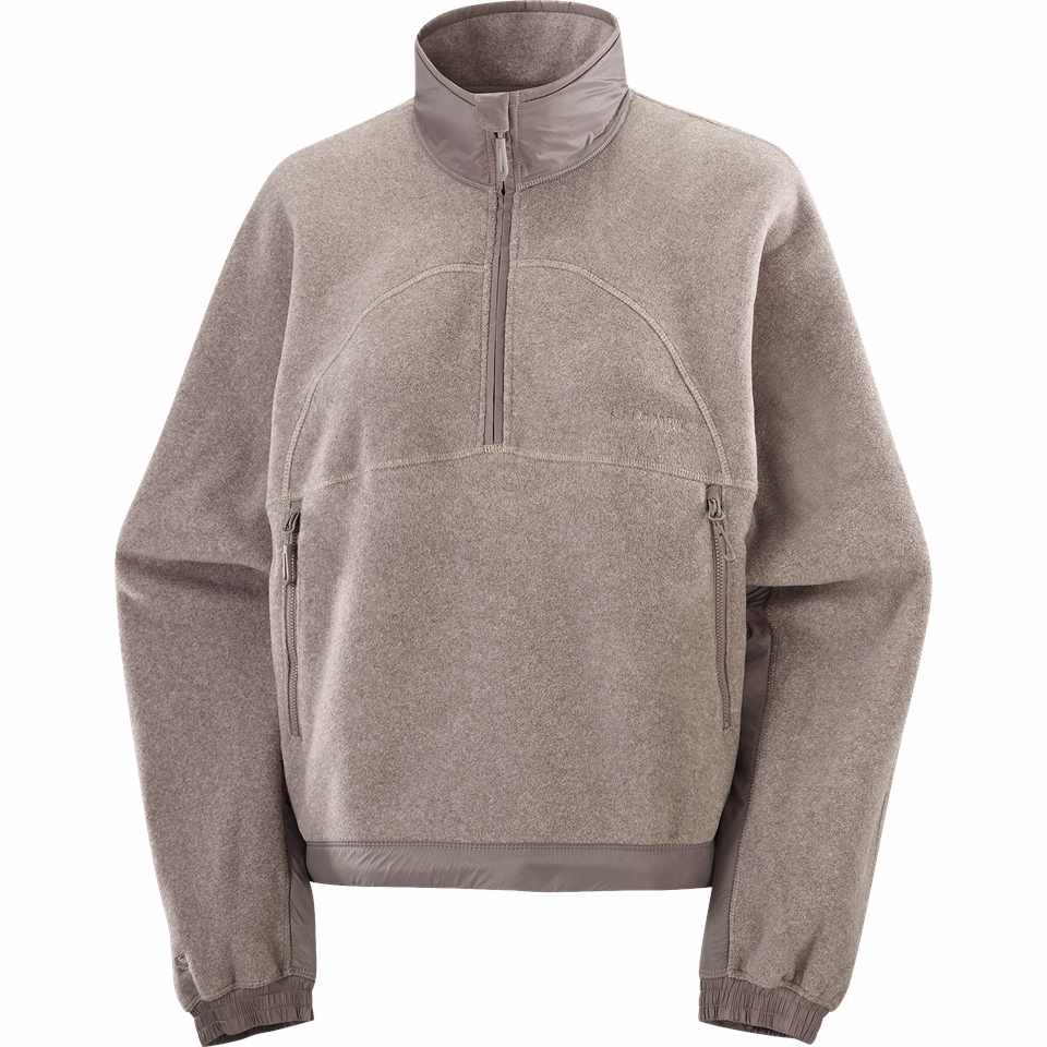 Trakks SALOMON Chroma Fleece Crop HZ W Ladies Ladies Clothing Tops Long Sleeves