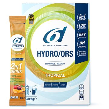 Trakks 6D Sports Nutrition Hydro/ORS - Tropical (28 x 6 g) Nutrition & Care Nutrition During physical exercise
