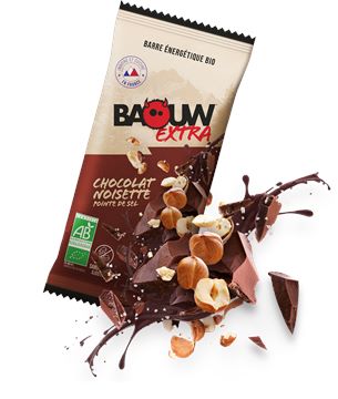 Trakks BAOUW Barres Energétiques Extra BIO 50 g Chocolat Noisette Nutrition & Care Nutrition During physical exercise