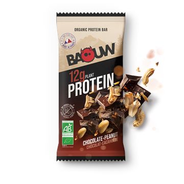 Trakks BAOUW Bio Protéine Chocolat - Cacahuète 50 g Nutrition & Care Nutrition After physical exercise