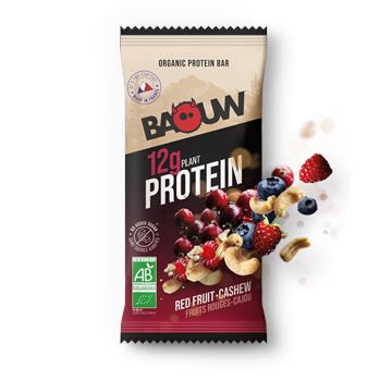Trakks BAOUW Bio Protéine Fruits Rouges - Cajou 50 g Nutrition & Care Nutrition After physical exercise