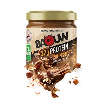 Trakks BAOUW Bio Smeerpasta Crunchy Praliné en Nootjes (200g) Voeding & Zorg Voeding Voor de inspanning