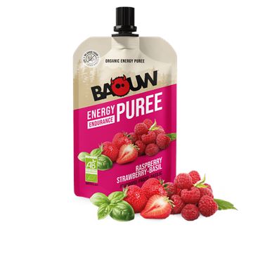 Trakks BAOUW Nutrition Puree : Raspberry - Strawberry - Basilicum (90 g) Nutrition & Care Nutrition During physical exercise