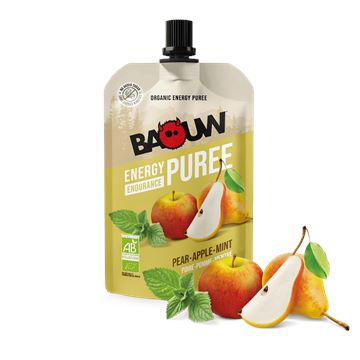 Trakks BAOUW Purée Nutritionnelle : Poire - Pomme - Menthe (90 g) Nutrition & Soins Nutrition Pendant l effort