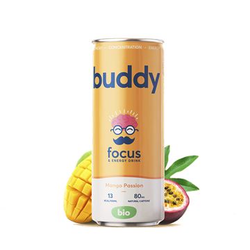 Trakks Buddy Focus & Energy Drink BIO Mango Passion Nutrition & Care Nutrition During physical exercise
