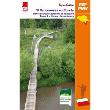 Trakks Ed. GR Randonnées en Boucle dans les Parcs Naturels de Wallonie T1 Namur - Luxembourg Books Bookstore Guides
