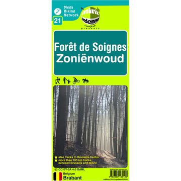 Trakks Ed. Mini Planet 740 km de Balades Forêt de Soignes -Zoniënwoud Librairie Librairie Cartes