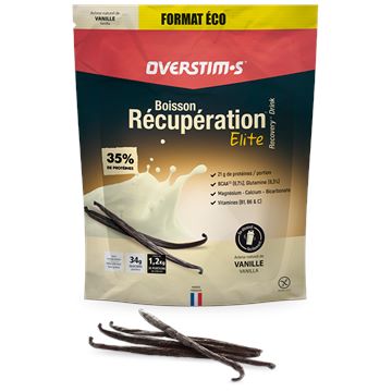 Trakks OVERSTIMS Boisson de Récupération Elite Vanille (1,2 Kg) Nutrition & Soins Nutrition Après l effort
