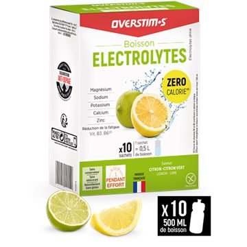 Trakks OVERSTIMS Boisson Electrolytes (10 sachets) Citron Citron Vert Nutrition & Soins Nutrition Pendant l effort