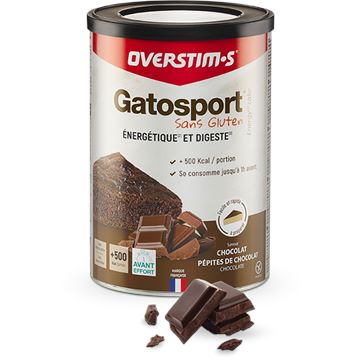 Trakks OVERSTIMS Gatosport SANS GLUTEN Chocolat (400 g) Nutrition & Care Nutrition Before physical exercise