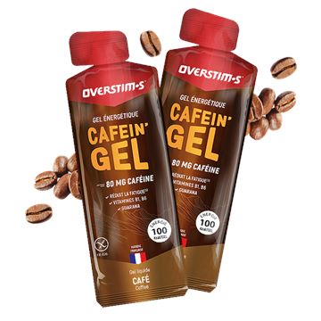 Trakks OVERSTIMS Gel CAFEIN Café - 1pc Nutrition & Care Nutrition During physical exercise