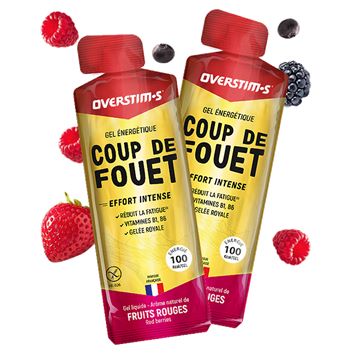 Trakks OVERSTIMS Gel COUP DE FOUET Fruits Rouges - 1st Voeding & Zorg Voeding Tijdens de inspanning