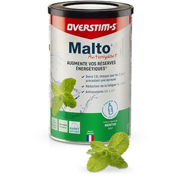Trakks OVERSTIMS MALTO ANTIOXYDANT Menthe (450 g) Nutrition & Care Nutrition Before physical exercise