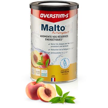 Trakks OVERSTIMS MALTO ANTIOXYDANT Thé Pêche (450 g) Nutrition & Soins Nutrition Avant l effort