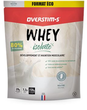 Trakks OVERSTIMS Whey Isolate Nature (720 g) Voeding & Zorg Voeding Na de inspanning