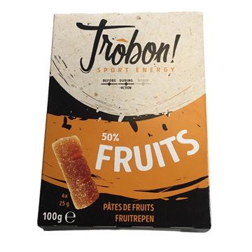Trakks Trôbon Pâtes de Fruits - Abricot (4x) Voeding & Zorg Voeding Tijdens de inspanning